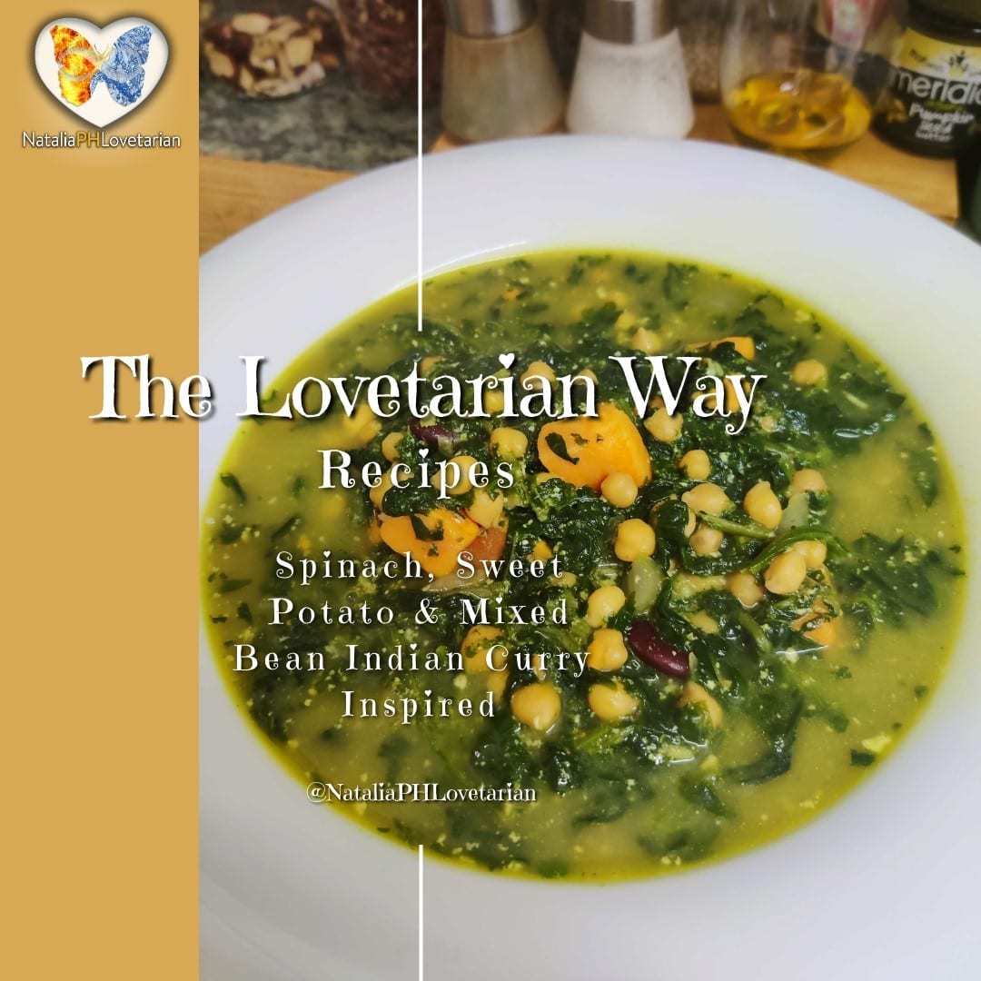 Spinach Soup Sweet Potato, Mixed Beans & Spinach Soup